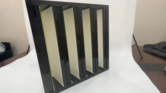 Factory Direct Supply Customized V-Bank HEPA High Volume Air Filter Element H11121314